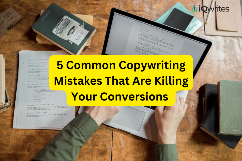 A marketer analyzing website performance on a laptop to improve copywriting and boost conversions