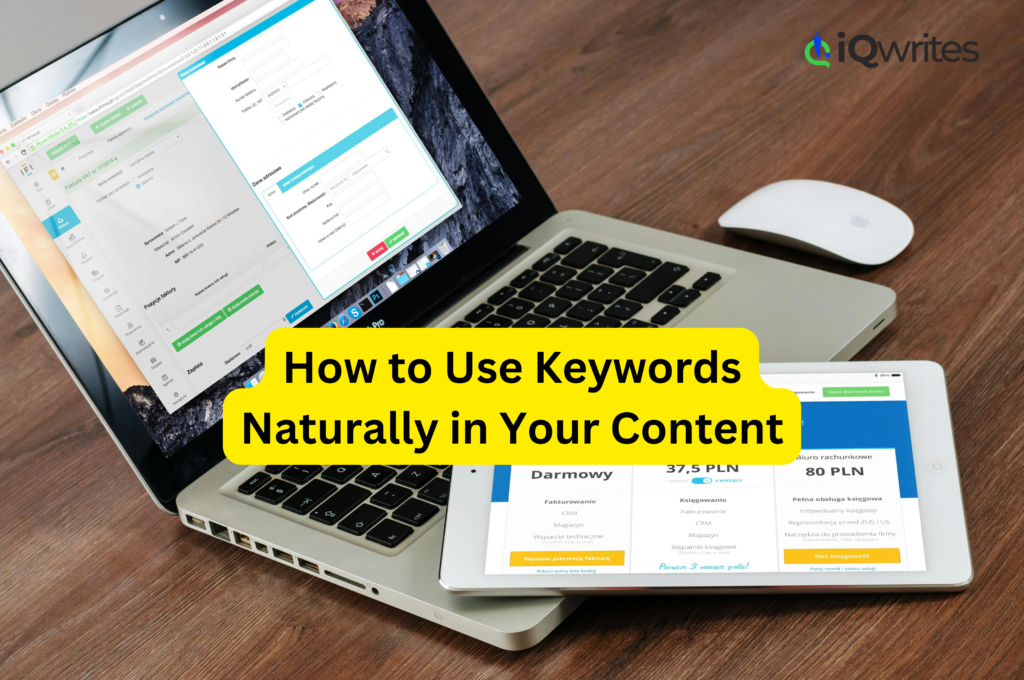 using keywords naturally in your content