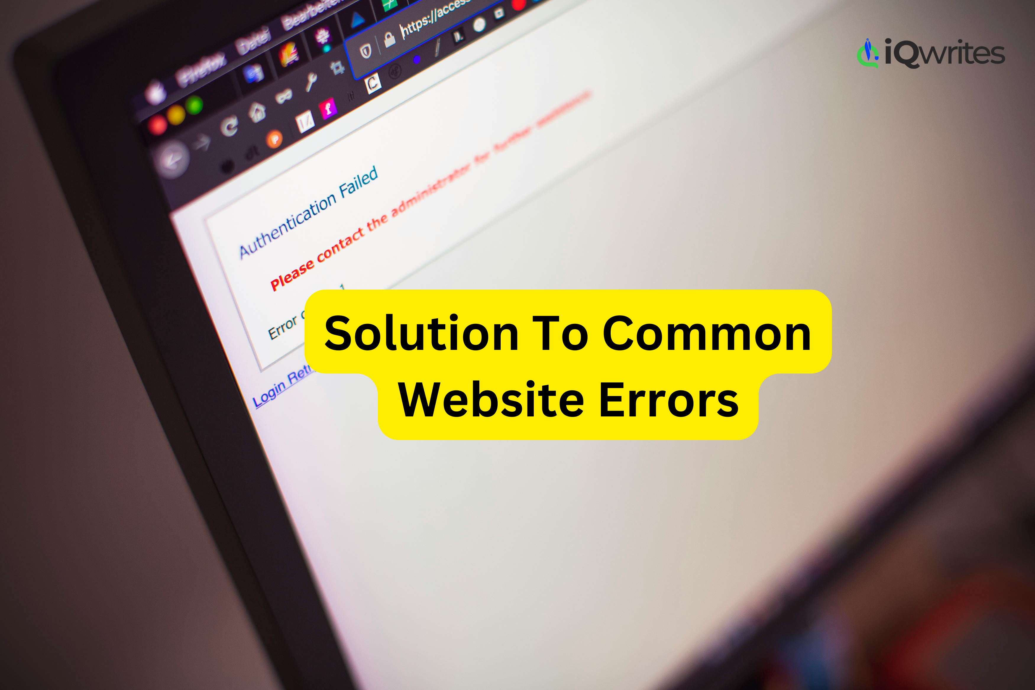 Illustration of common website errors and solutions for a smooth website launch, including error checking tools and a detailed error list.